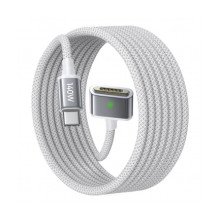 Lisen USB-C to MagSafe 3 Charging Cable Lisen, 140W, 2m, Silver